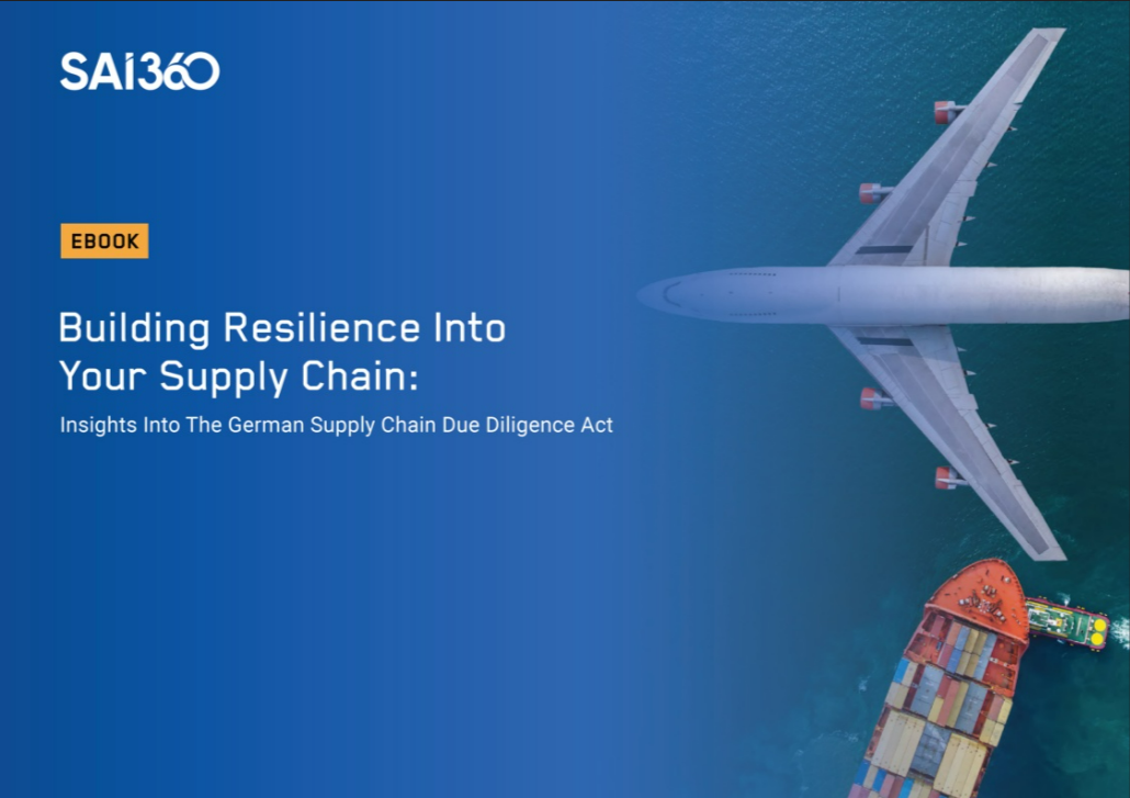 Building Resilience Into Your Supply Chain | SAI360 e-book