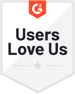 G2 "Users Love Us" Badge