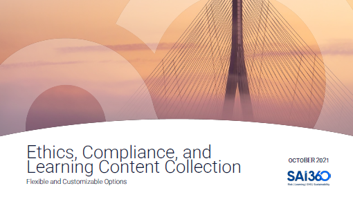 SAI360 Ethics, Compliance and Learning Content Catalog
