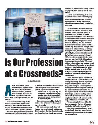 Is BCM at a Crossroads | DRJ Reprint