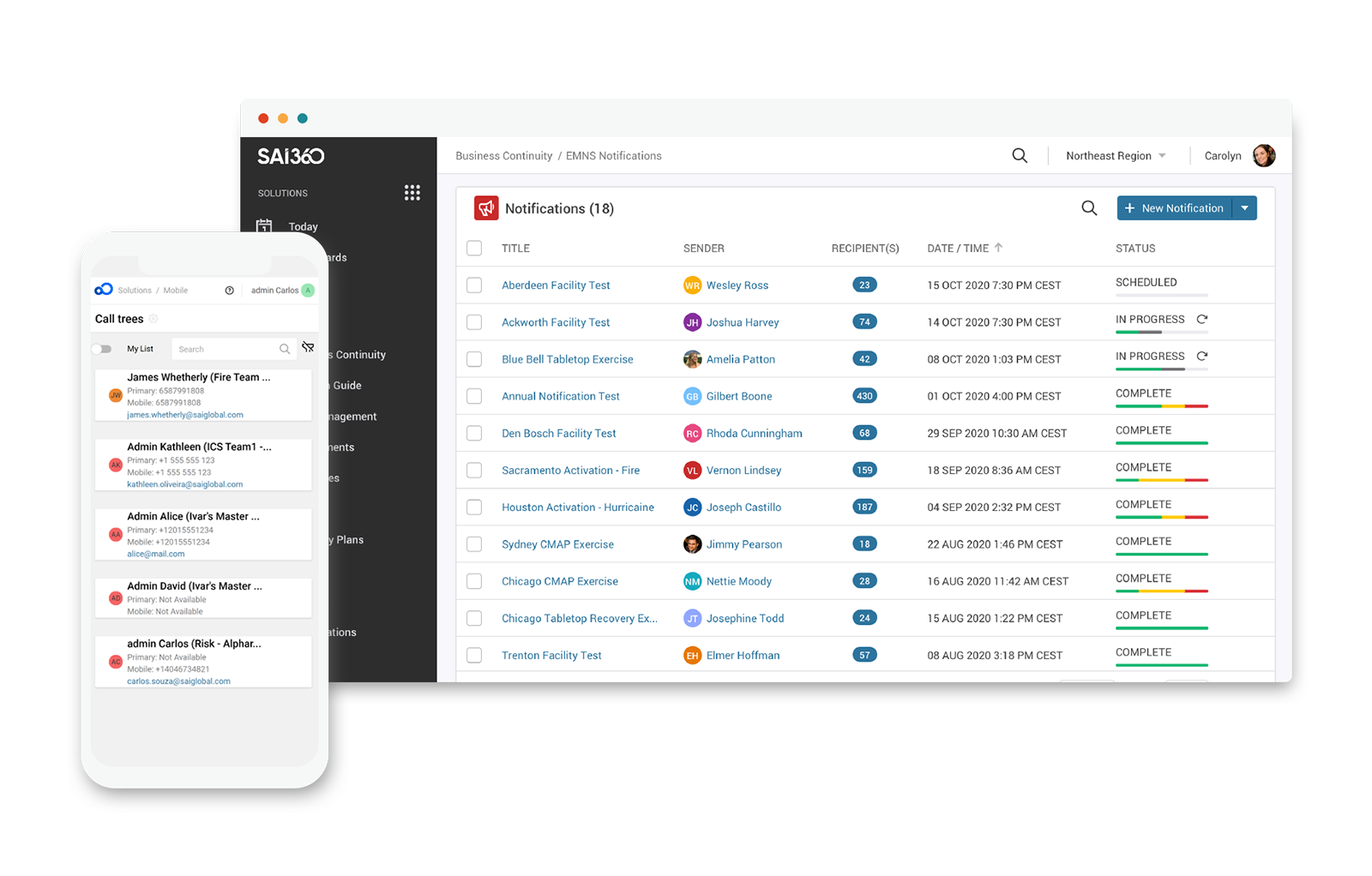 Track Business Continuity Plans with Real-Time Dashboards