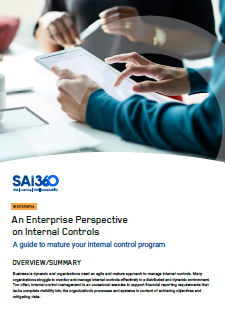An Enterprise Perspective on Internal Controls | SAI360 whitepaper