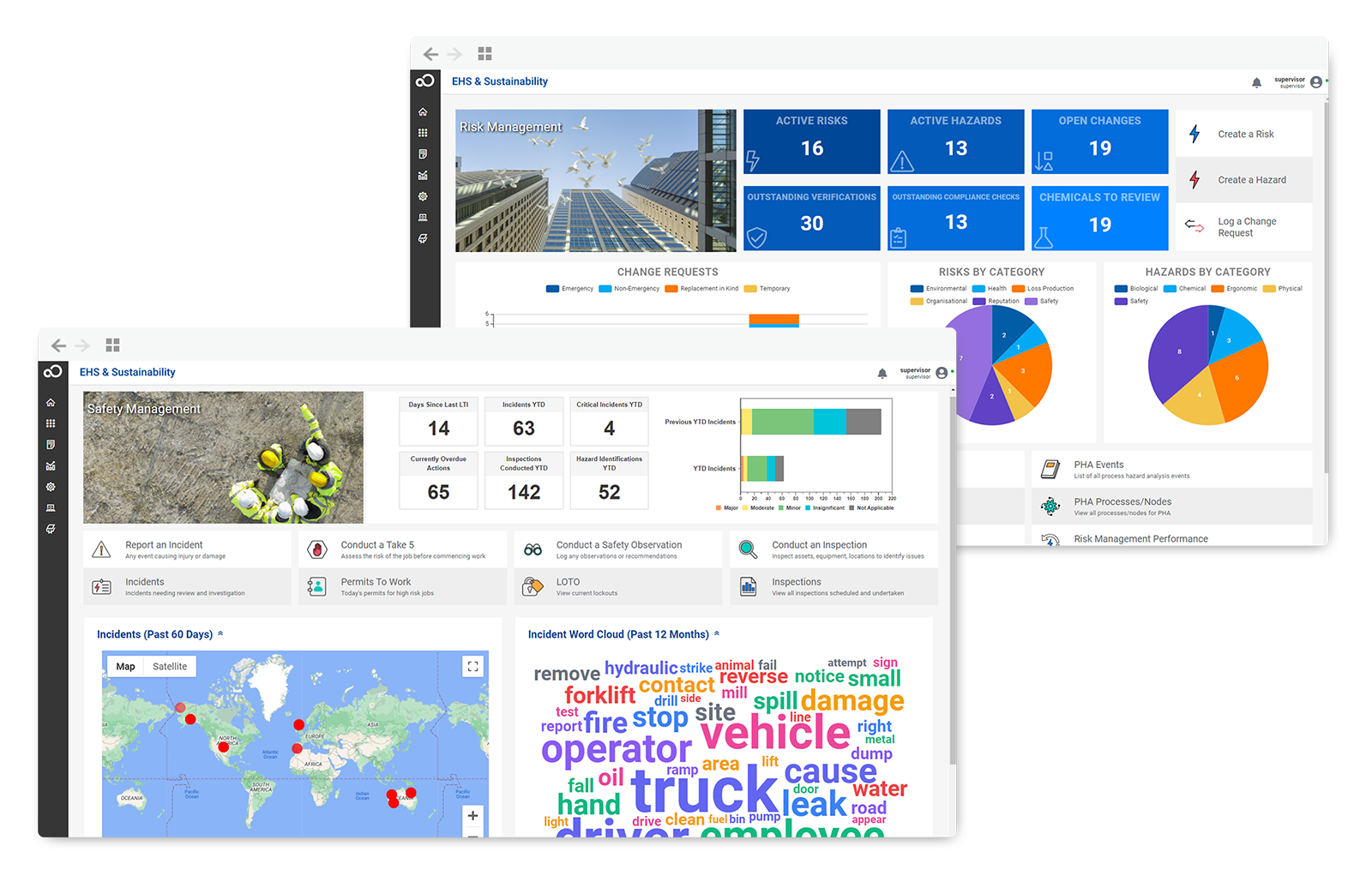 COMBO_SafetyMgmt-RiskMgmt_FRMT EHS Software Screen
