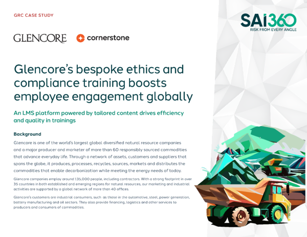 Glencore case study SAI360