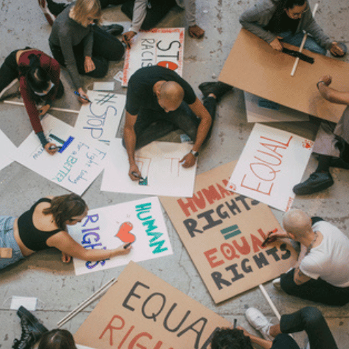 DEI Strategy - Equal Rights protesters