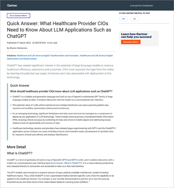 What should you know about ChatGPT in Healthcare?