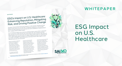 esg impact on healthcare ESG impact on healthcare