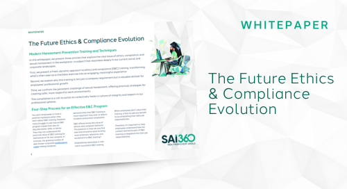 The Future Ethics & Compliance Evolution Feature Image The Future Ethics & Compliance Evolution Feature Image