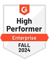 G2 High Performer Enterprise Fall 2024