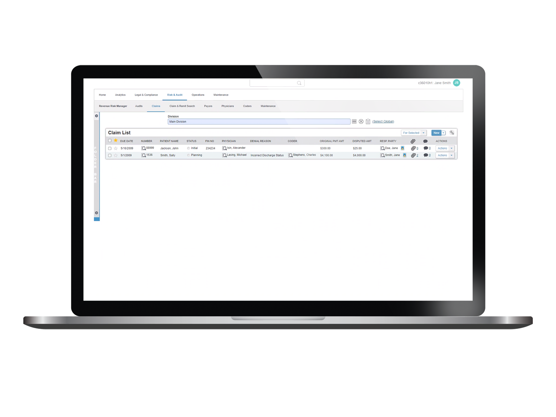 healthcare payer claims