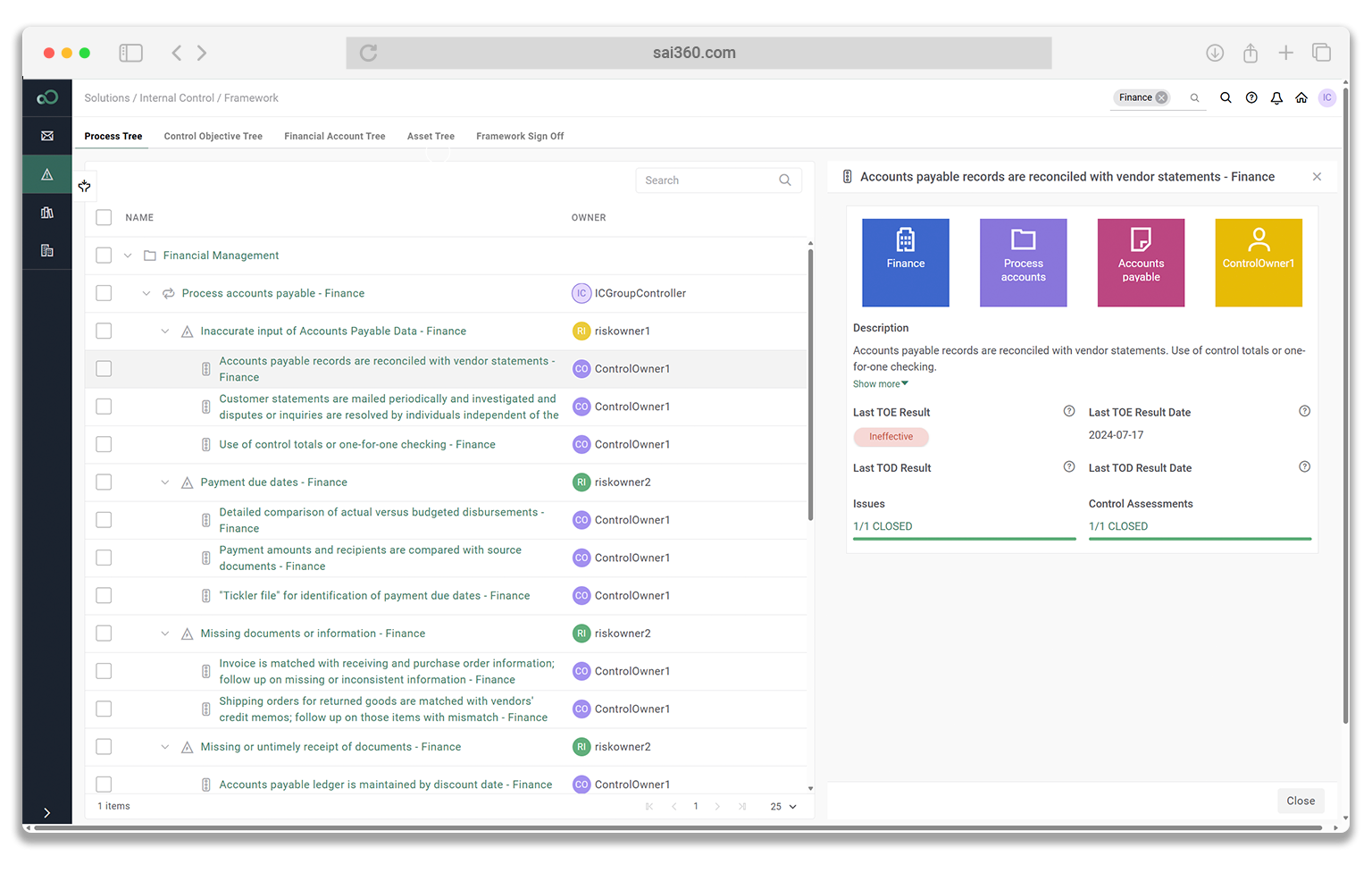 Internal Audit Dashboard