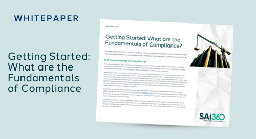 Compliance fundamentals