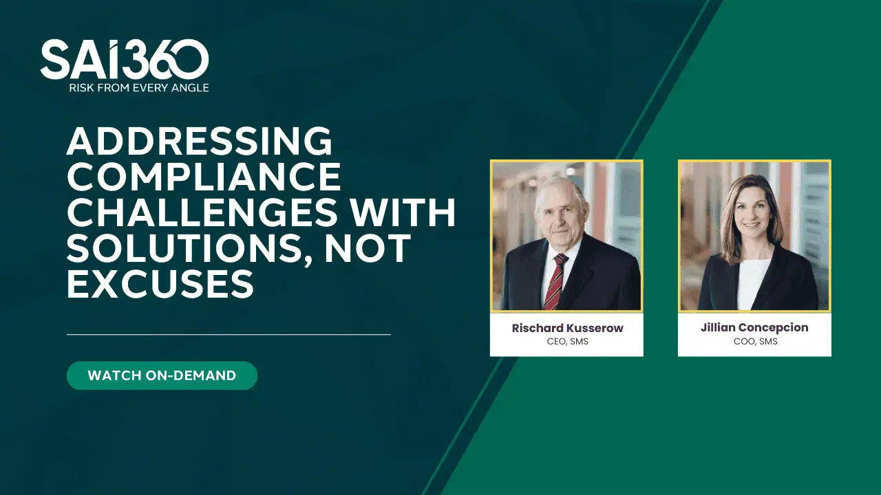 Addressing Compliance Challenges With Solutions, Not Excuses