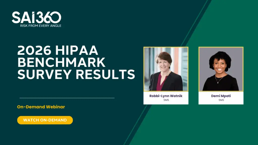 Watch the Webinar: 2026 HIPAA Benchmark Survey Results