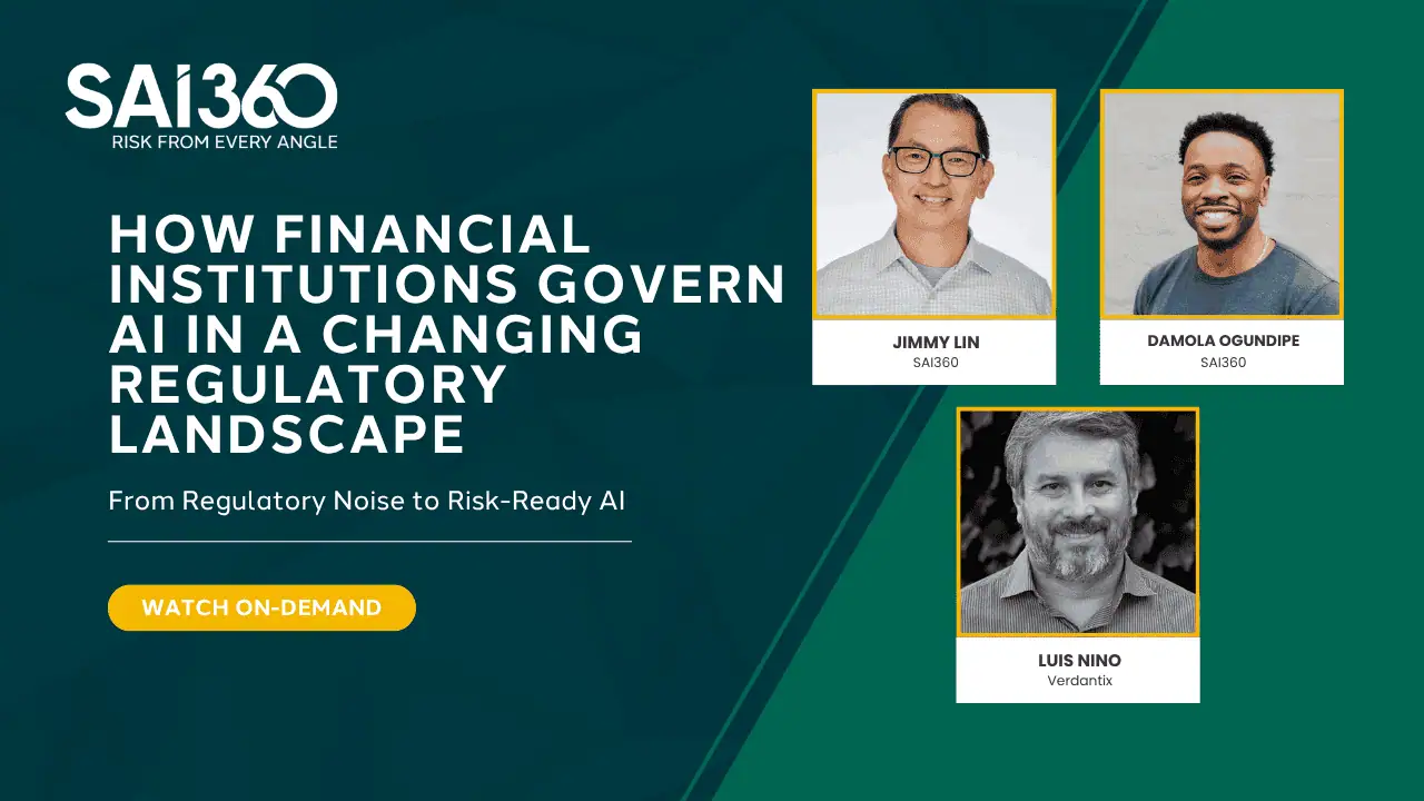 Learn how financial institutions can govern AI effectively, reduce regulatory noise, and meet evolving examiner expectations in a rapidly changing landscape.