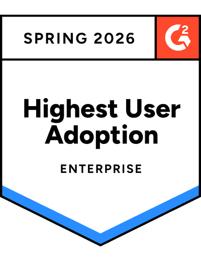 Highest User Adoption G2 Spring 2026 G2 Spring 2025 Best Roi
