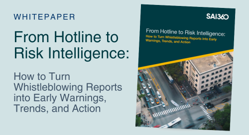 Risk intelligence starts with your hotline. Download the guide to transform whistleblowing data into a proactive, data-driven early-warning system.