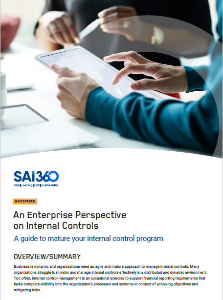 An Enterprise Perspective on Internal Controls – A Guide to Mature your Internal Control Program