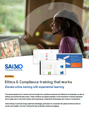 Ethics & Compliance Training that Works by SAI360