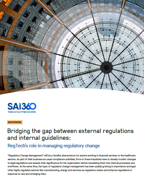 Whitepaper: Bridging the Gap Between External Regulations and Internal Guidelines